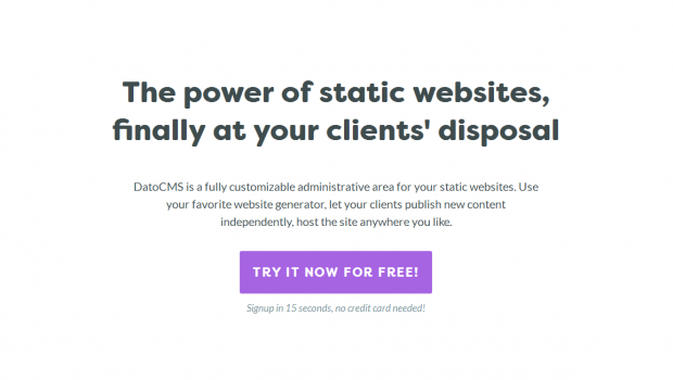 DatoCMS - CMS for static website generators