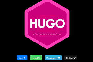 Hugo static website engine
