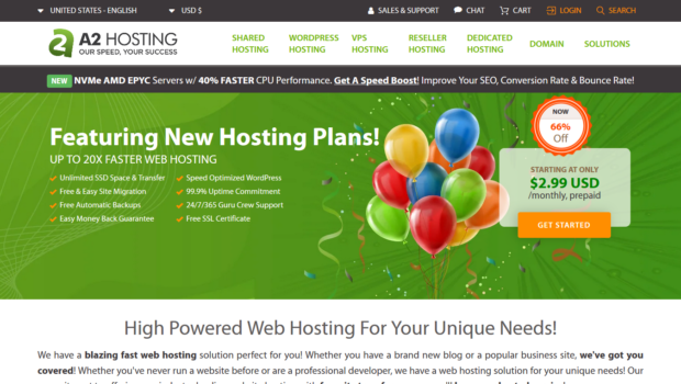 A2Hosting Web Hosting