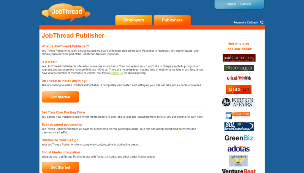 JobThread Publisher Pricing