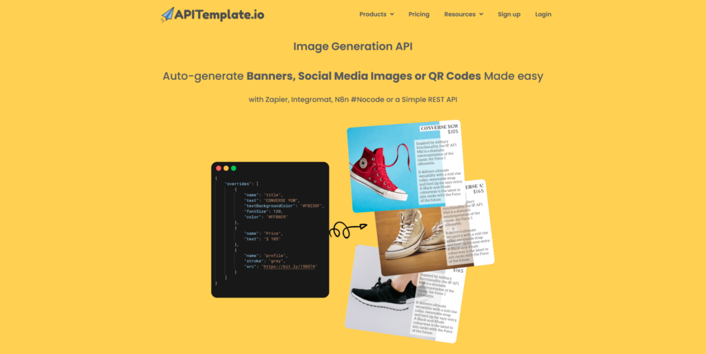 APITemplate.io Image Generation API- Generate Images and Banners with a Simple API