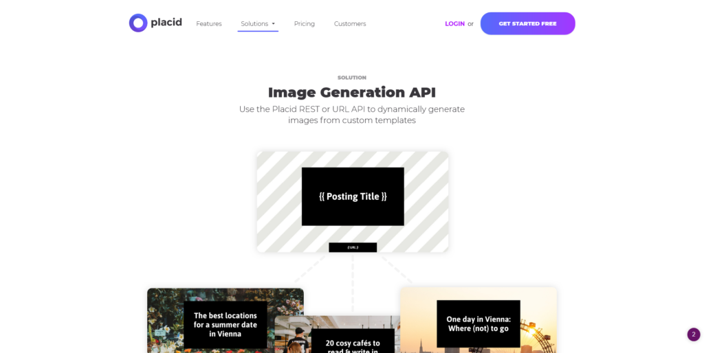 Placid Image Generation API