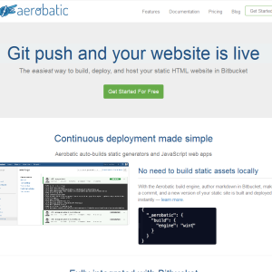Aerobatic – Static hosting for Bitbucket