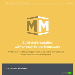 Middleman Static Site Generator