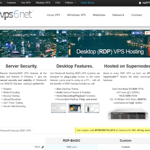 VPS6.NET RDP VPS Hosting