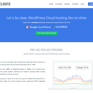 closte wordpress cloud hosting