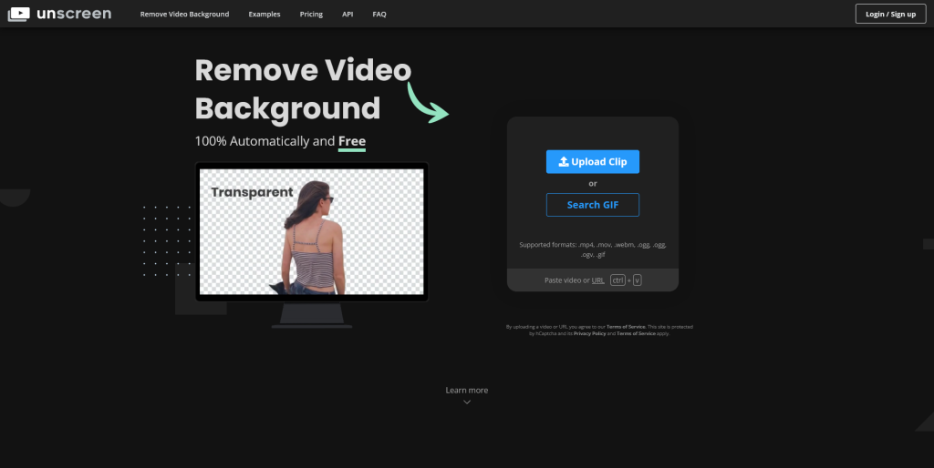 unscreen remove video background